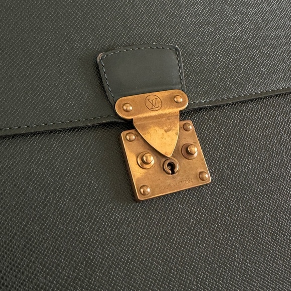 Louis Vuitton Kourad Leather Satchel Serviette Ambassadeur Briefcase business ba - Picture 3 of 12